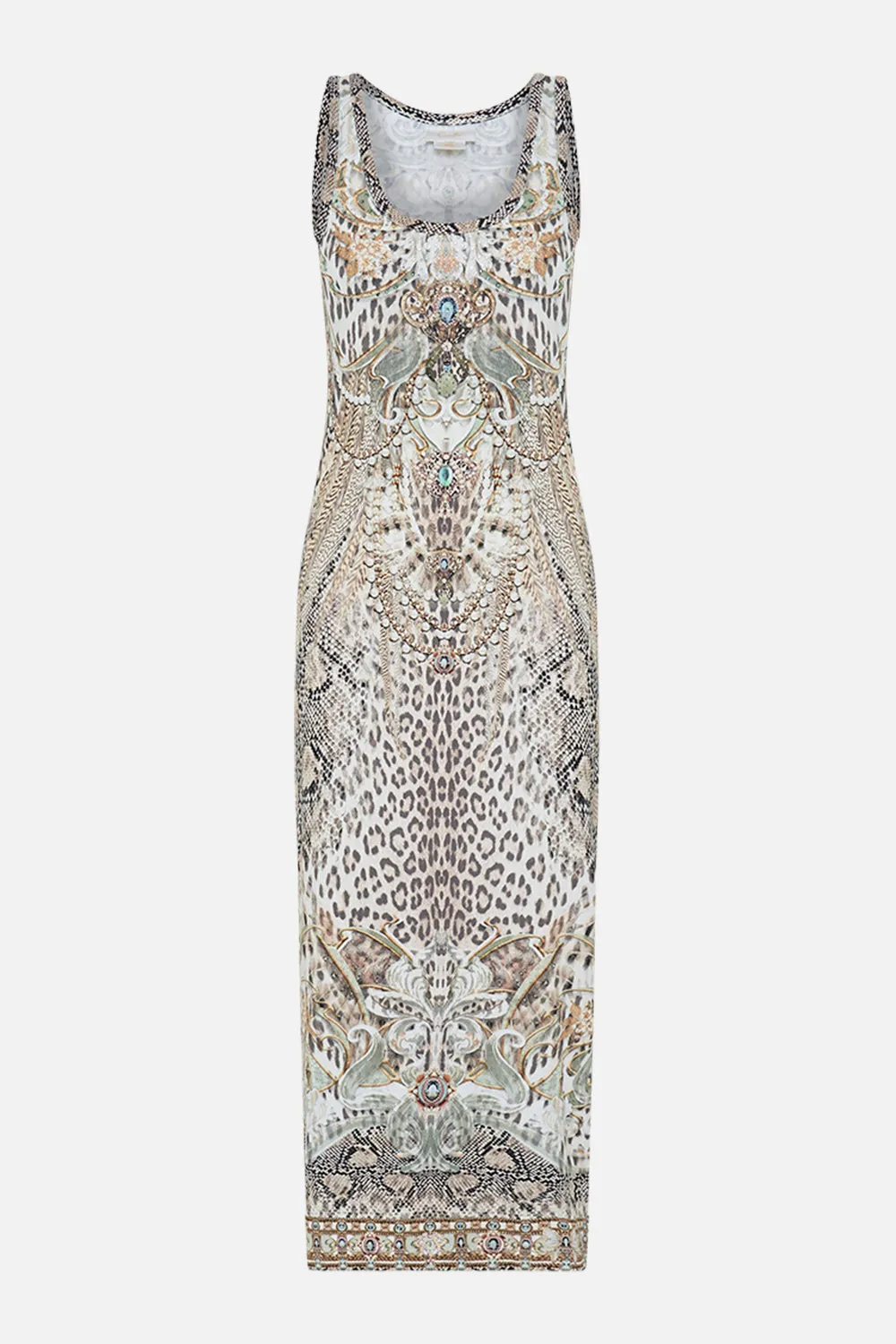 JERSEY SCOOP NECK TANK DRESS LOOKING GLASS HOUSES