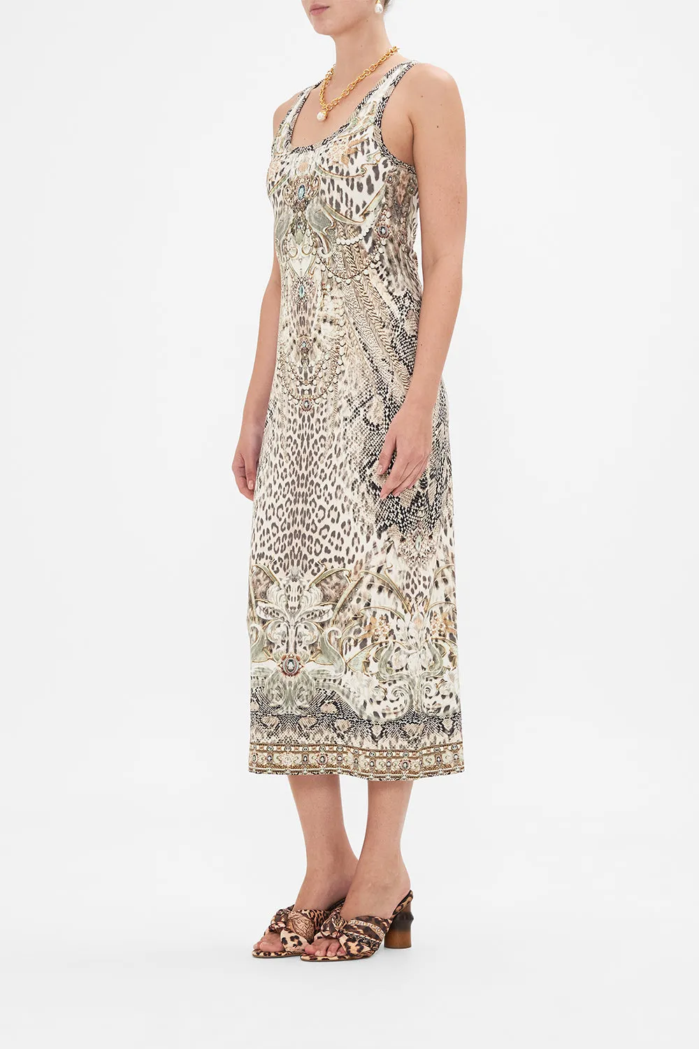 JERSEY SCOOP NECK TANK DRESS LOOKING GLASS HOUSES