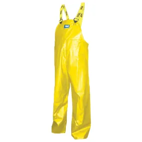 Journeyman® Bib Pants, Large, Polyester/PVC, Yellow