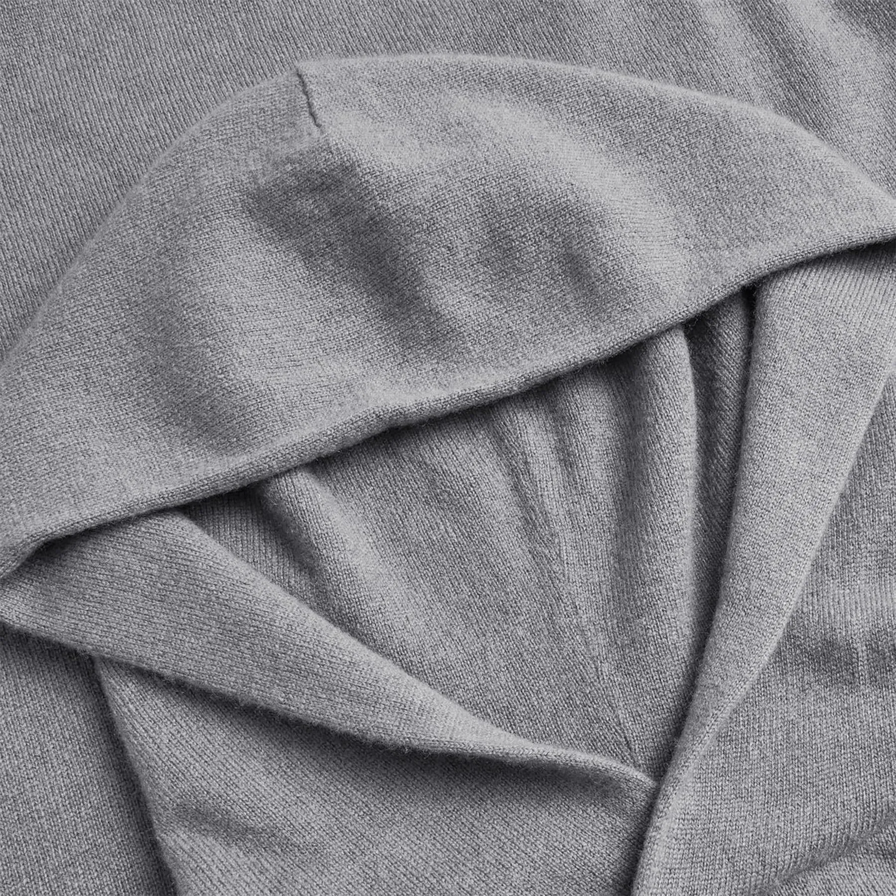 Koko Cashmere Hoodie Light Grey Heather - 2024