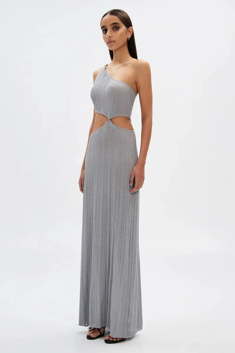 KRISTIN KNIT DRESS SILVER