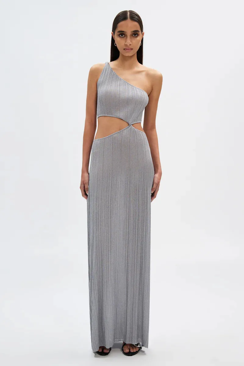 KRISTIN KNIT DRESS SILVER