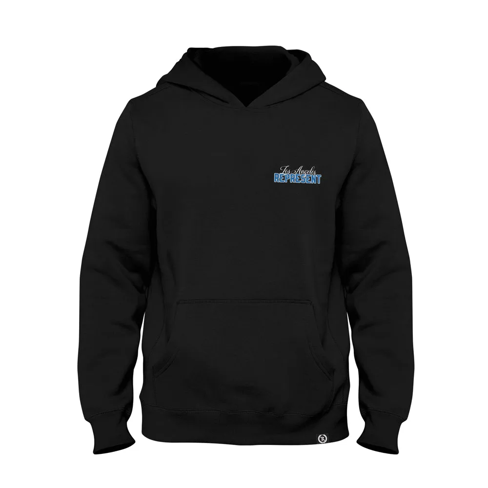 LA Baseball Premium Fashion Heavy Hoodie [BLACK] LA CHAMPS