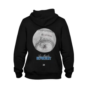 LA Baseball Premium Fashion Heavy Hoodie [BLACK] LA CHAMPS