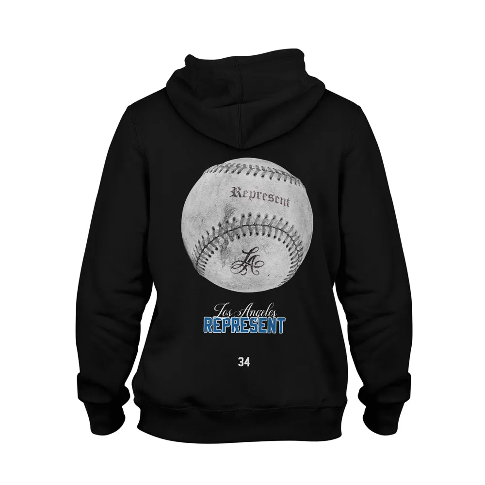 LA Baseball Premium Fashion Heavy Hoodie [BLACK] LA CHAMPS