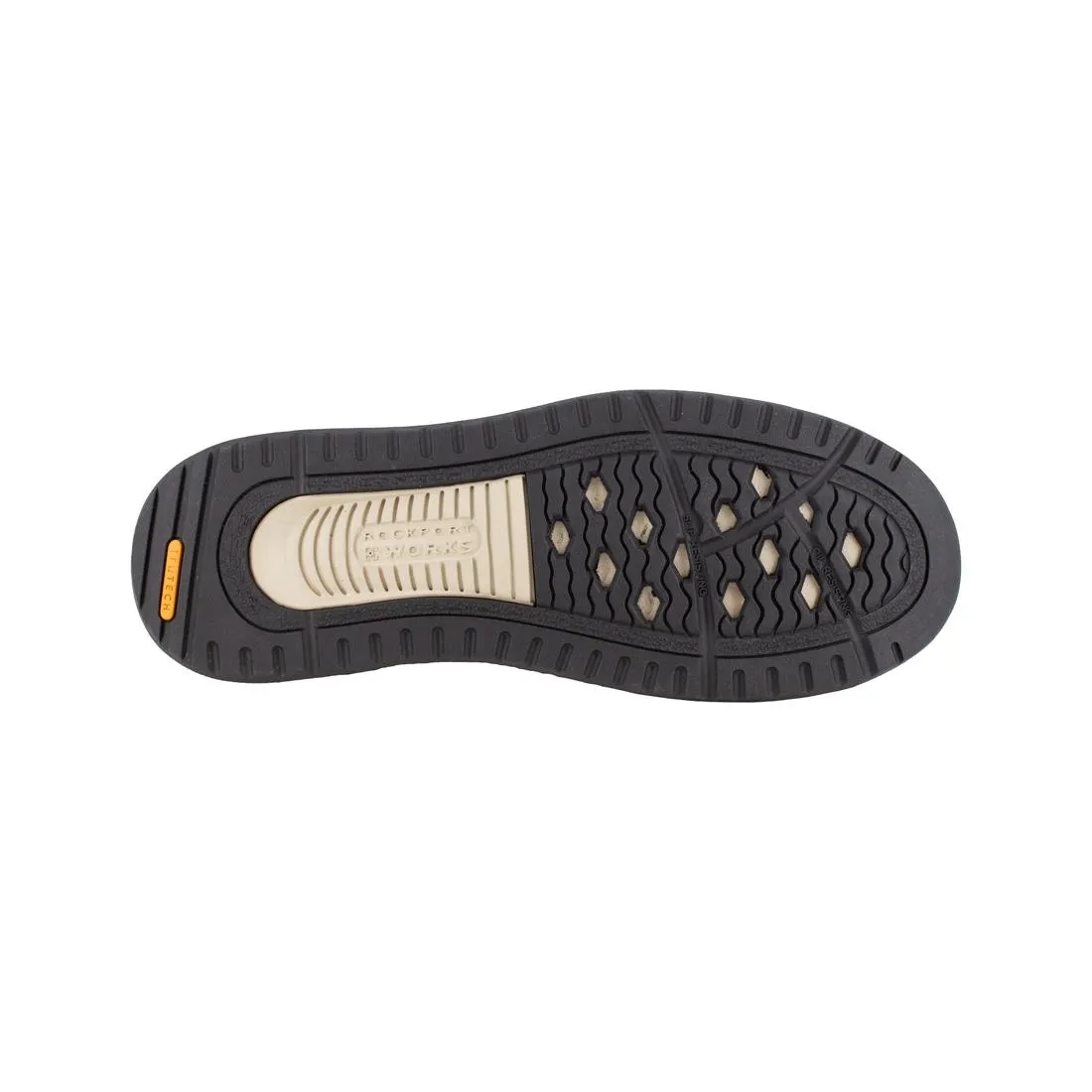 Langdon Composite-Toe Slip On Work Shoe Brown/Green