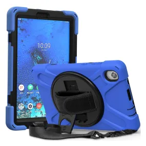 Lenovo Tab M8 360 swivel silicone case - Blue