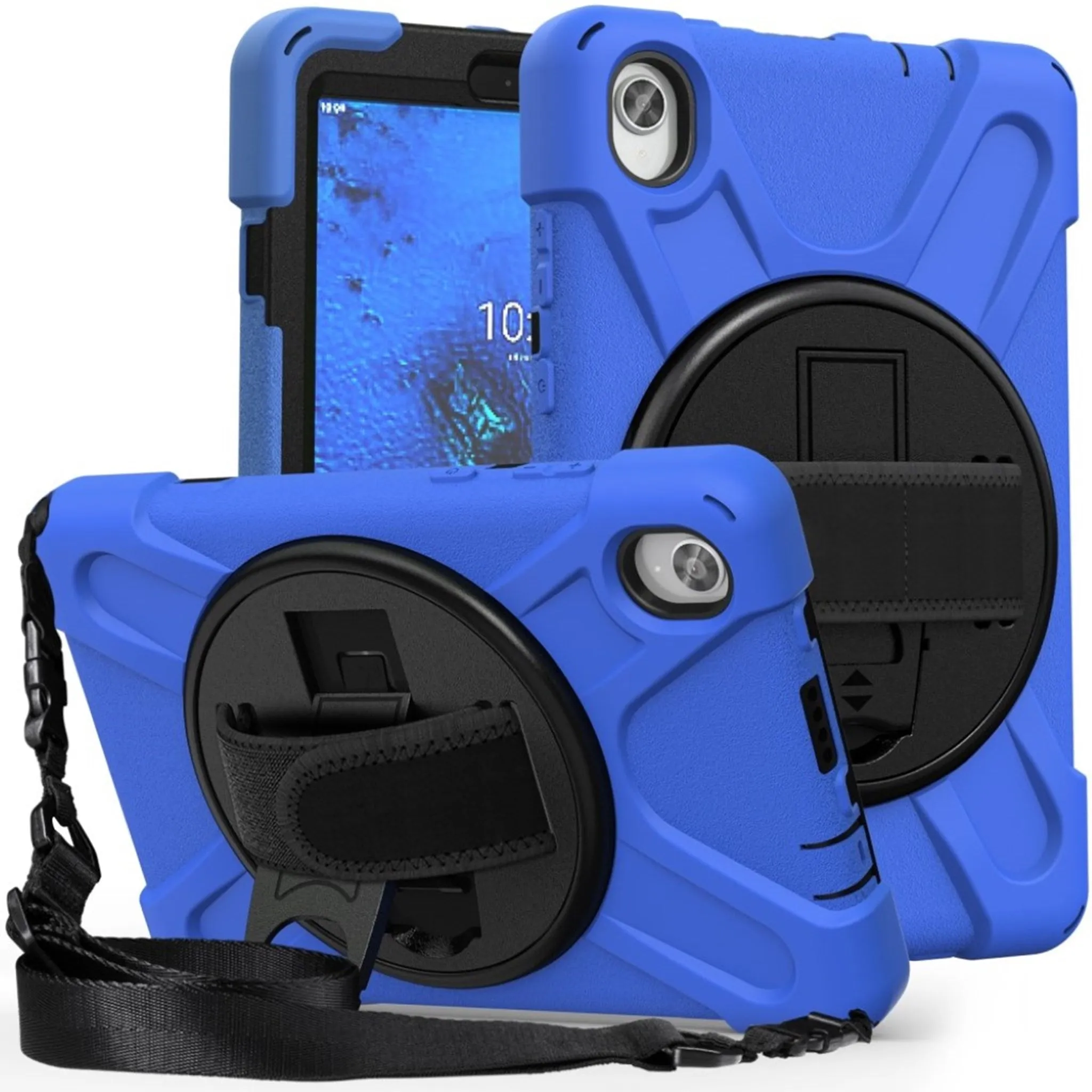 Lenovo Tab M8 360 swivel silicone case - Blue