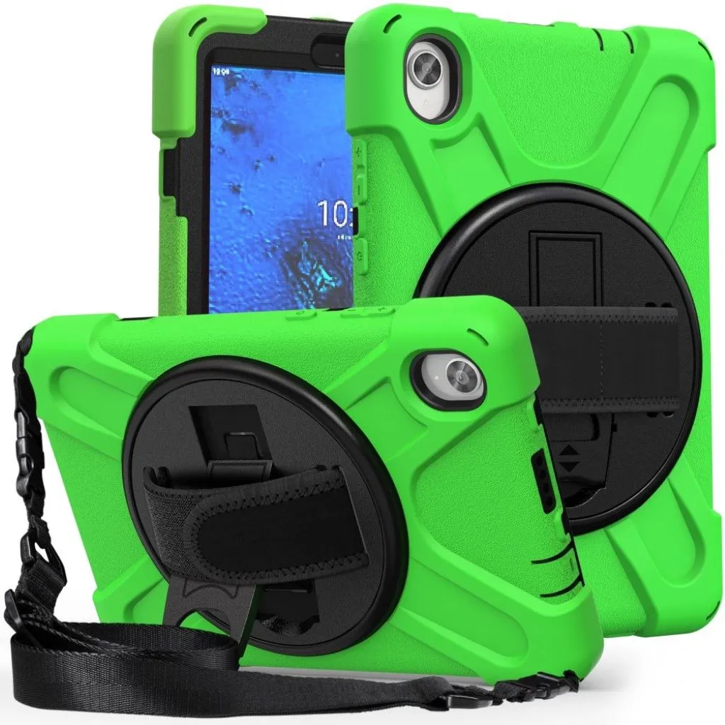 Lenovo Tab M8 360 swivel silicone case - Green