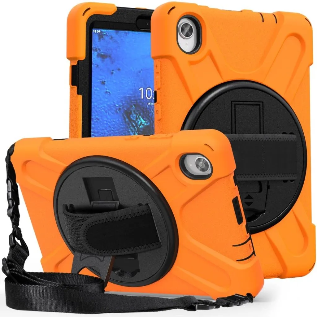 Lenovo Tab M8 360 swivel silicone case - Orange