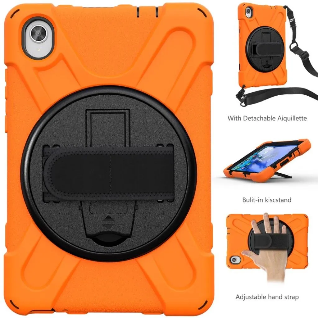 Lenovo Tab M8 360 swivel silicone case - Orange