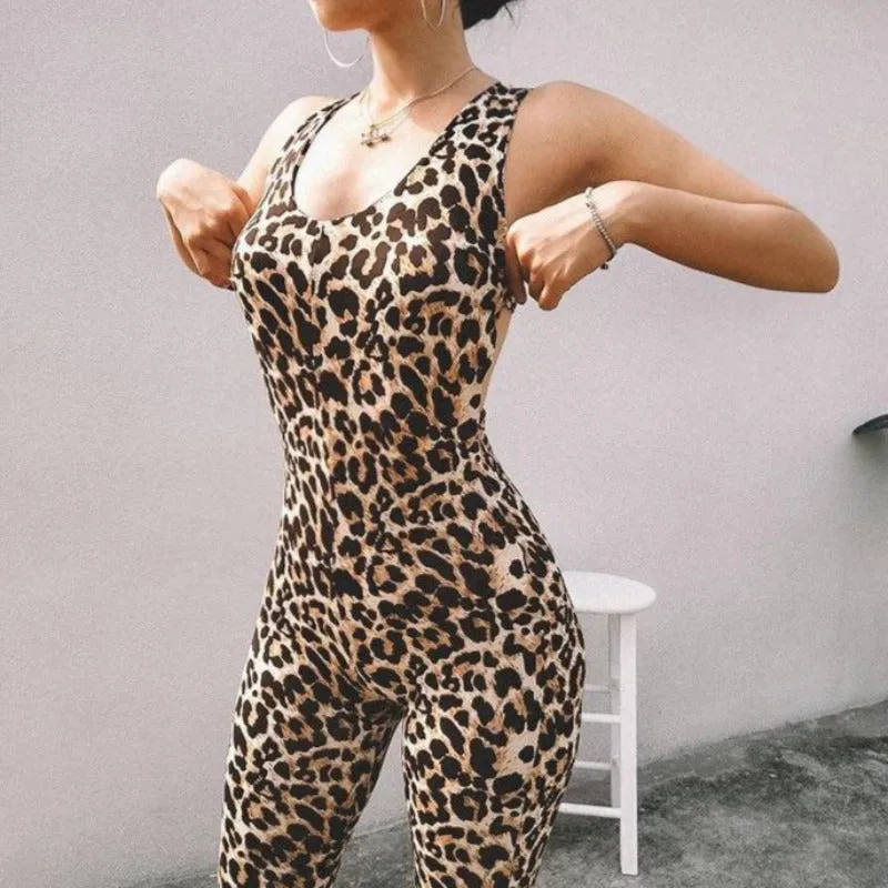 Leopard Print Jumpsuit