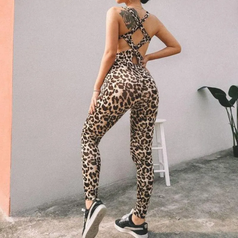 Leopard Print Jumpsuit