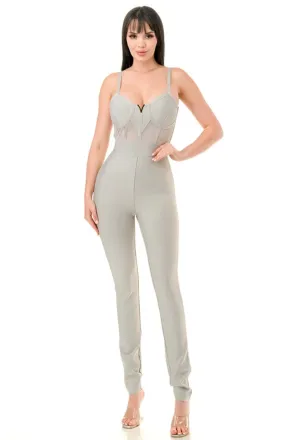 Light gray jumpsuit
