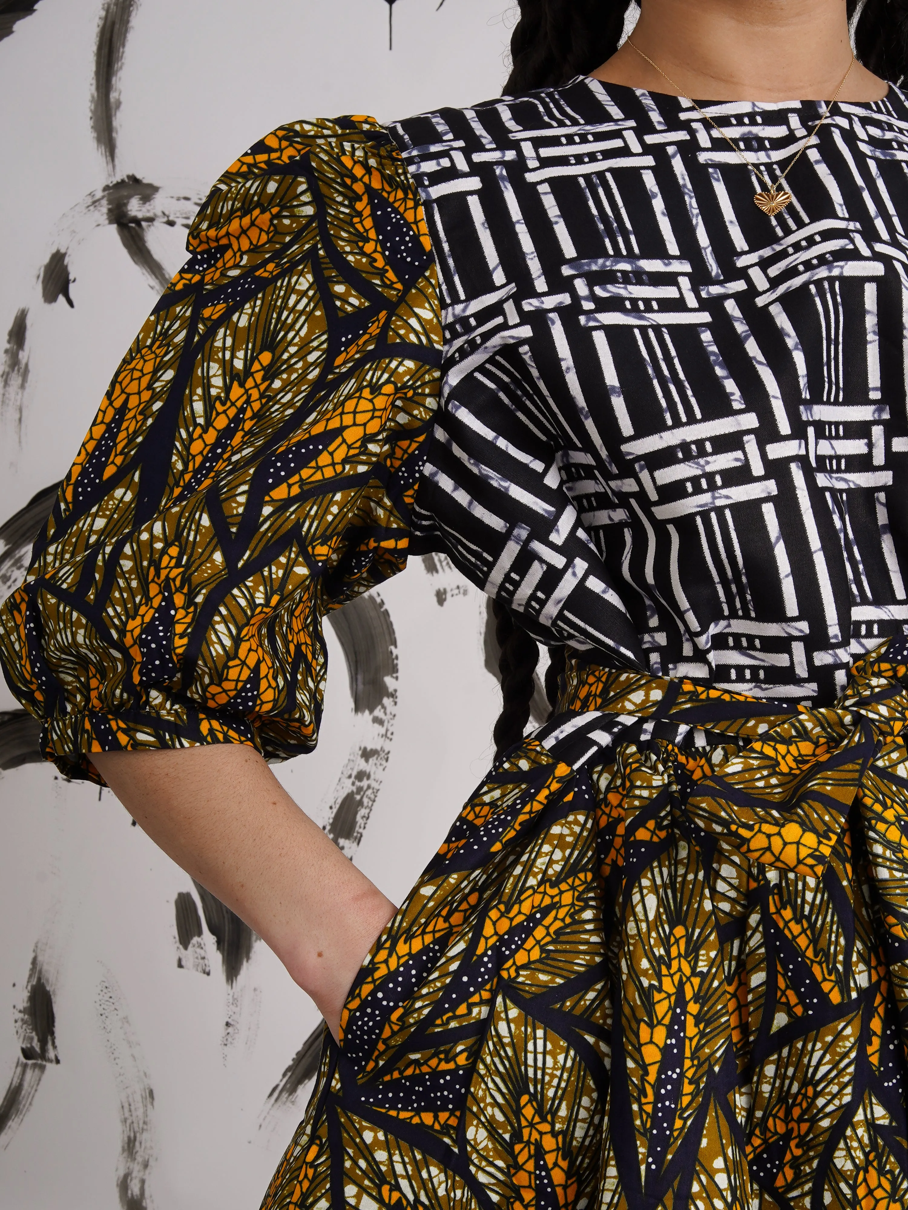 Limited Edition Amber Mixed Reworked Dress