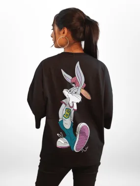 Looney Tunes: Bunny Stay Cool Graphic Printed Womens Drop Shoulder T-shirt Legacy Boutiques Dhaka