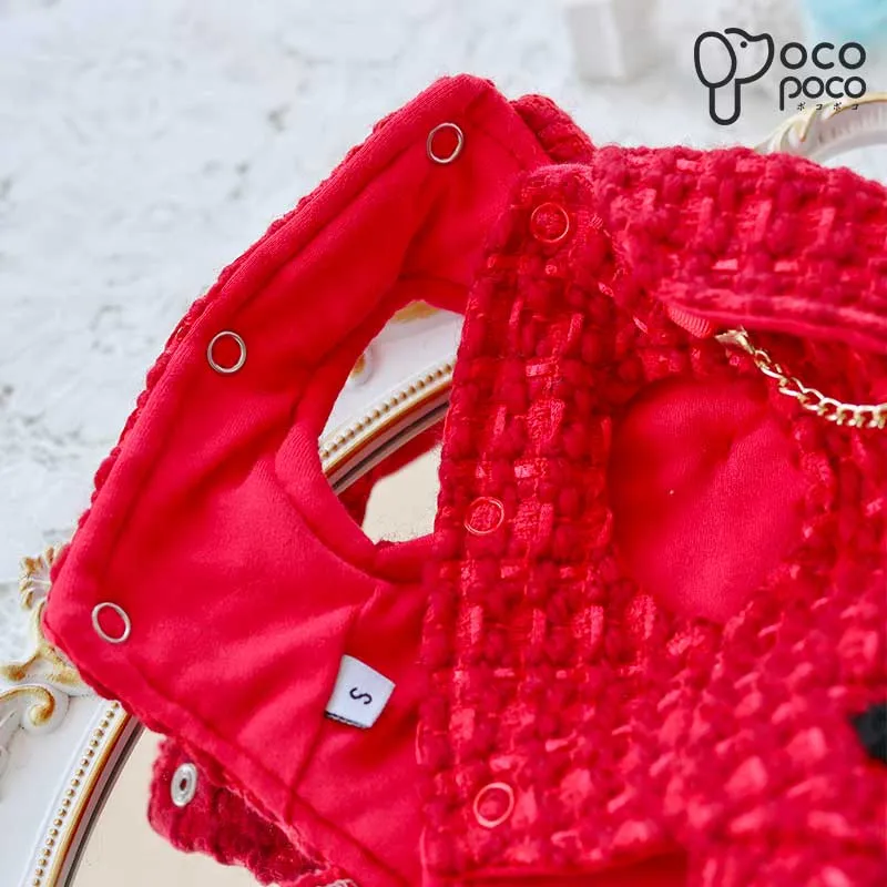 Luxury Dog Coat With Mini Purse