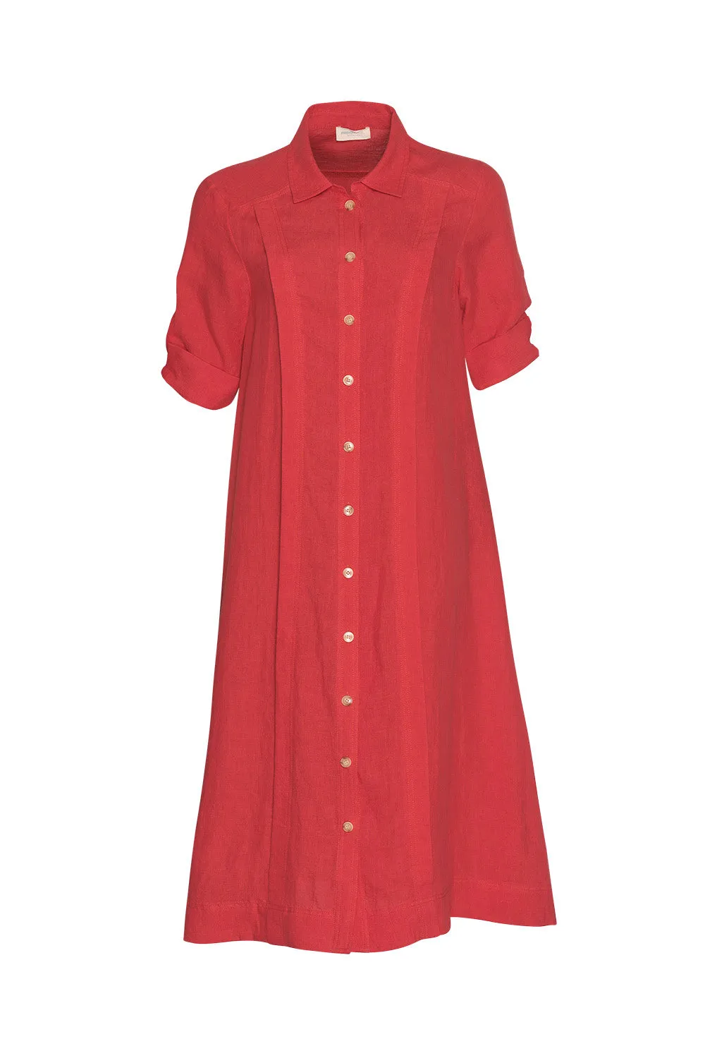 Madly Sweetly Echo Shirt Dress - Watermelon