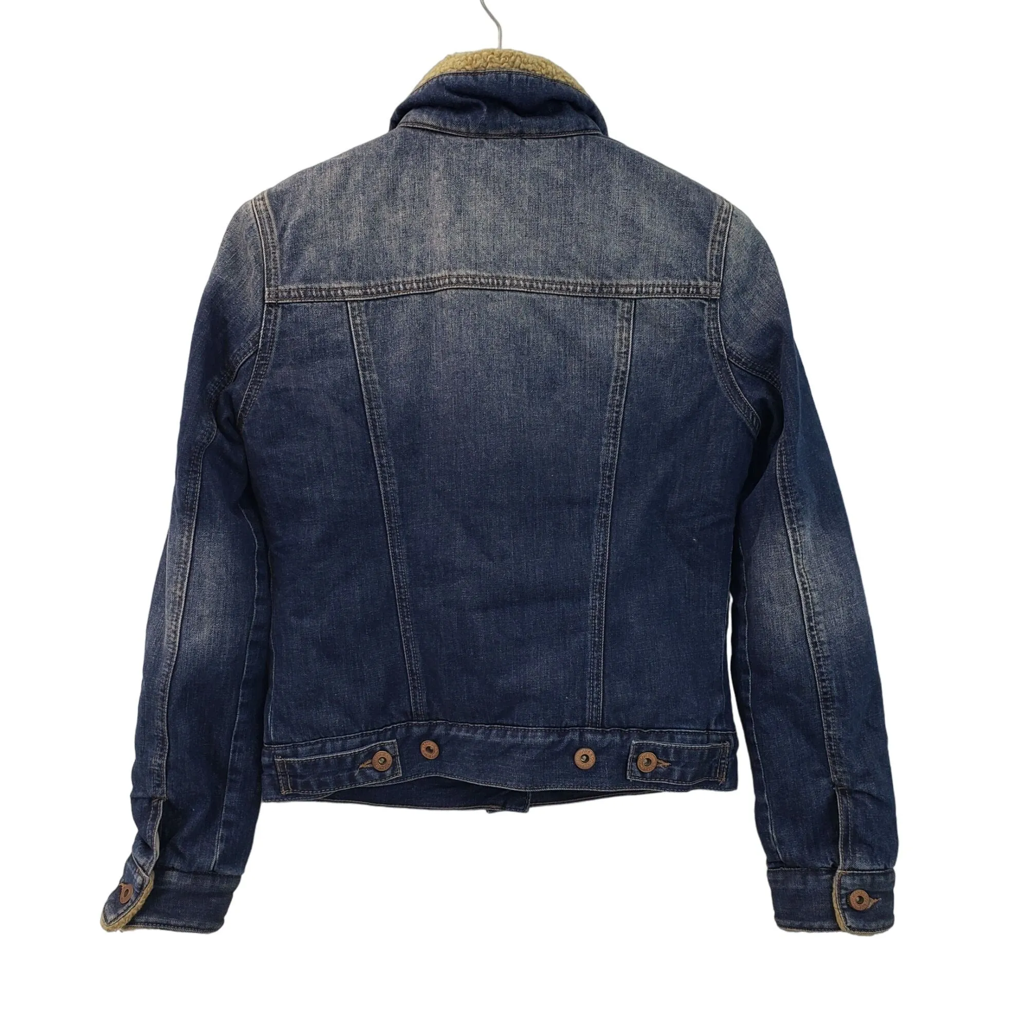 Mavi Jeans Kaira Sherpa Lined Jean Jacket Size Small