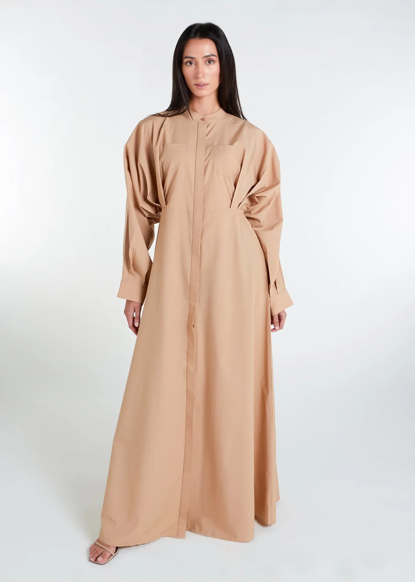 Maxi Shirt Dress Sand