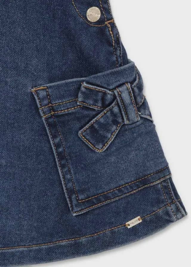 Mayoral Denim Overall Skirt