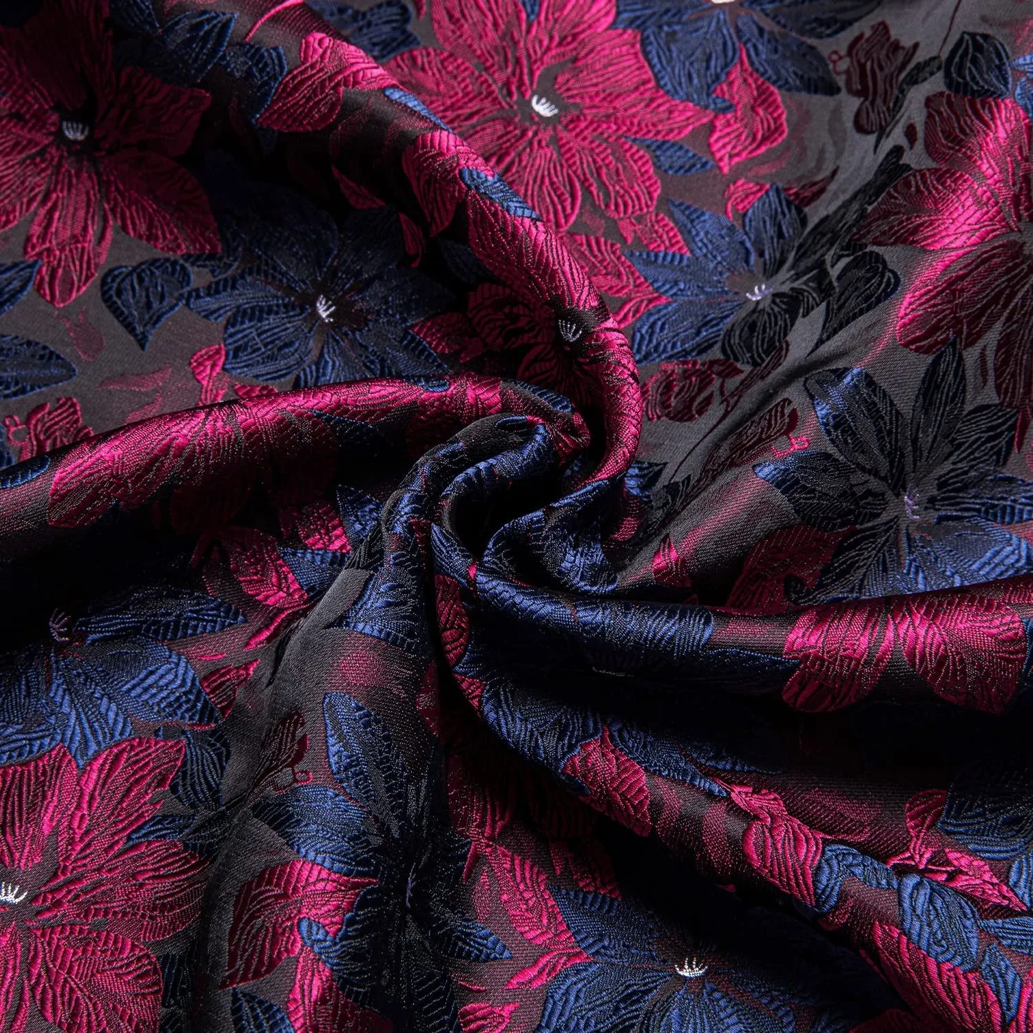Mens Dress Shirt Floral Paisley Long Sleeve Shirts for Men Casual Button down Shirts Wedding Formal Suit