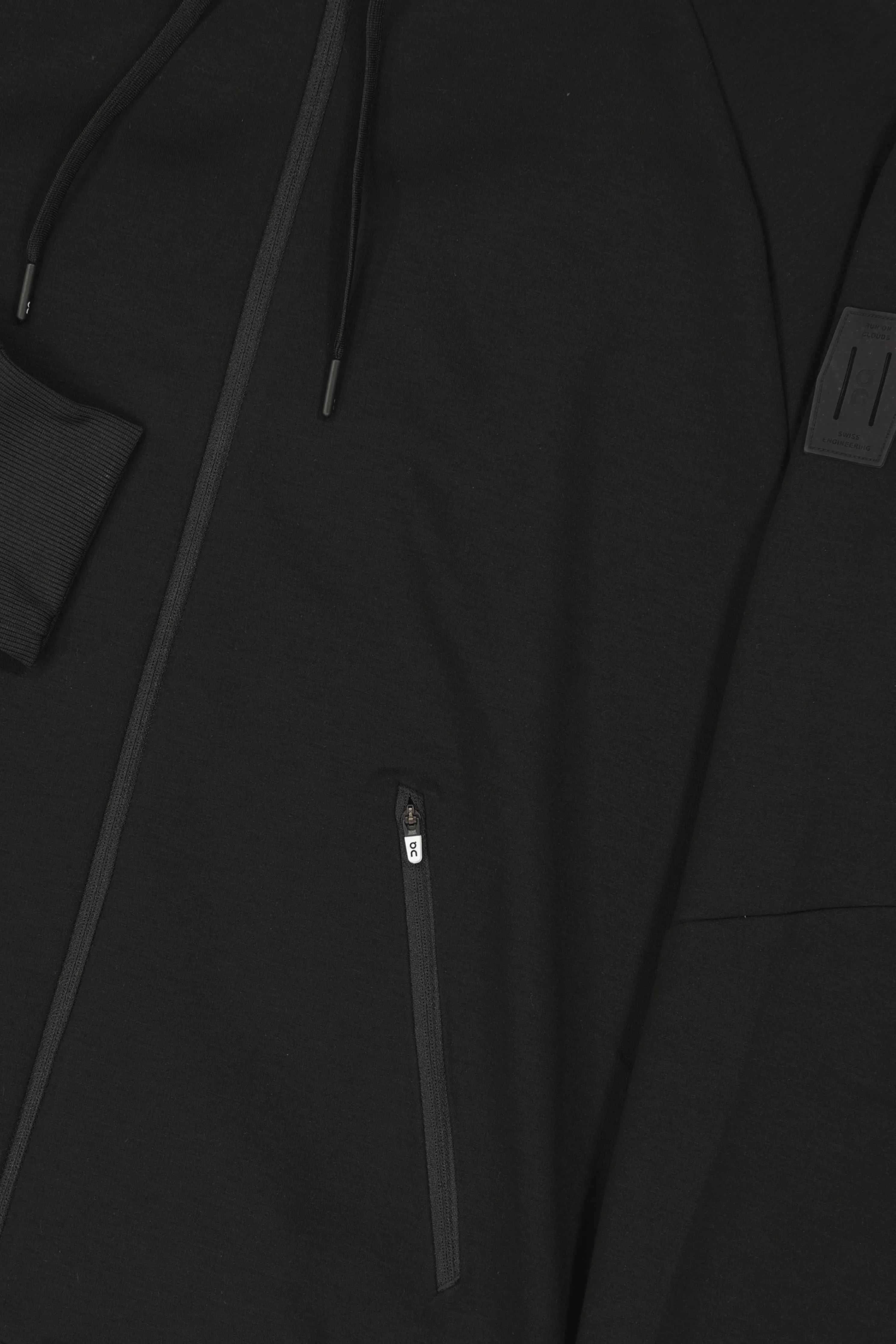 Men's On Running Black Zipped Hoodie