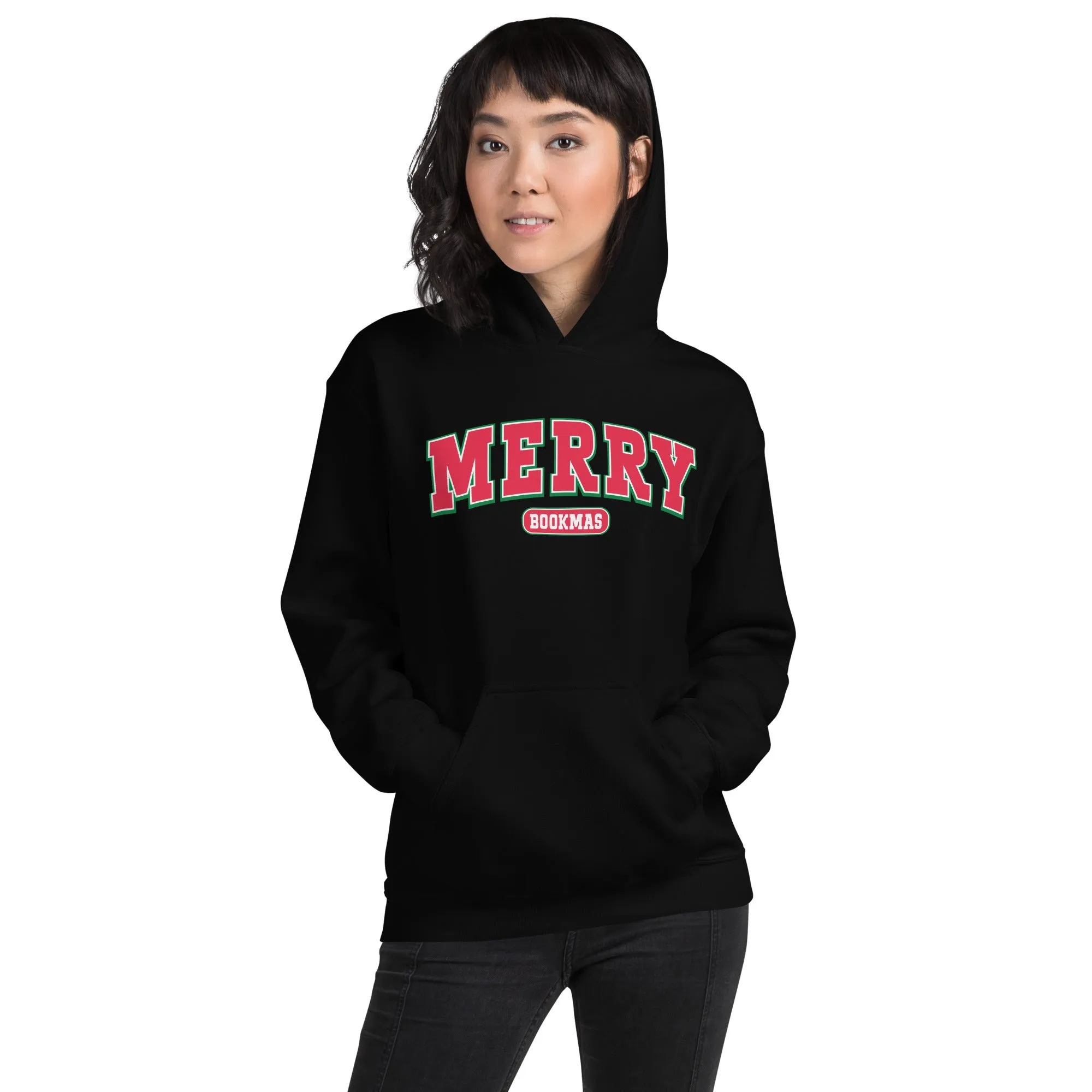 Merry Bookmas Unisex Holiday Hoodie