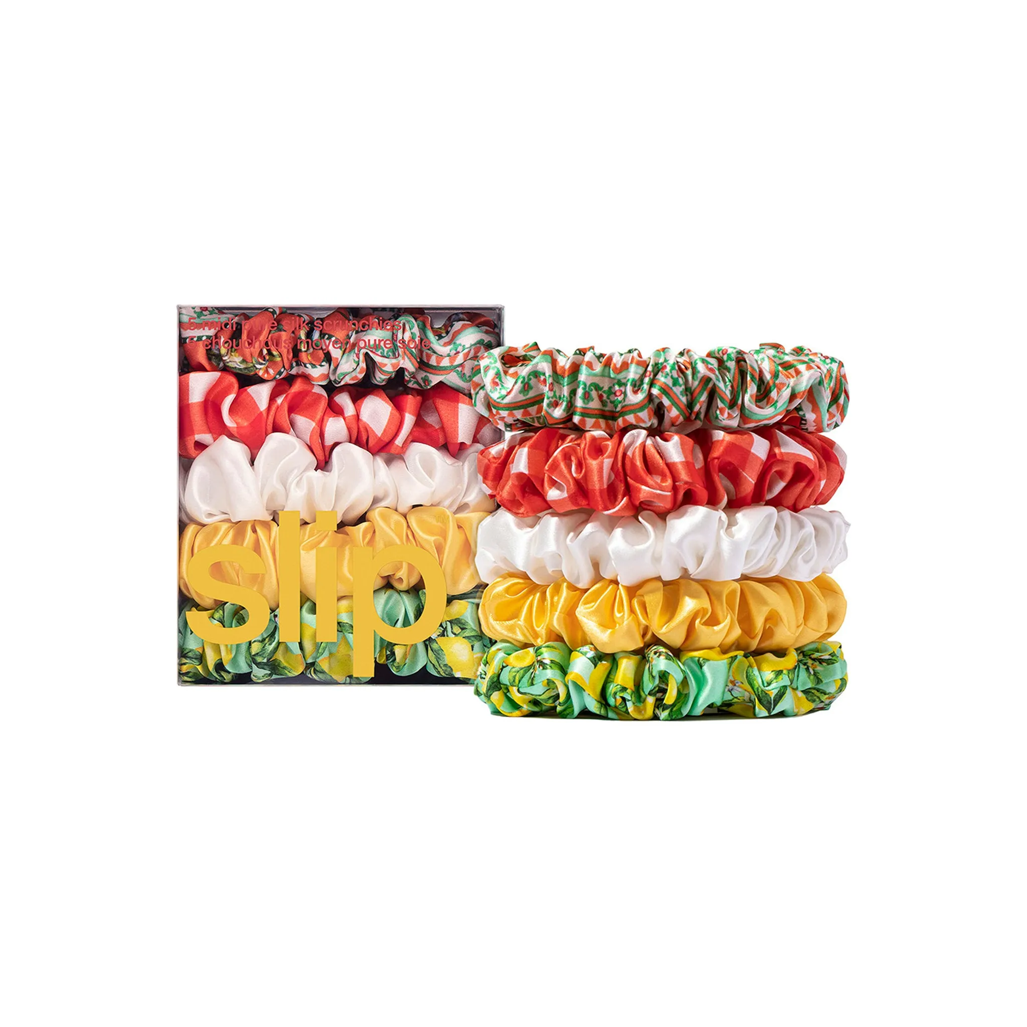 MIDI SCRUNCHIES - SET OF 5 - AMALFI
