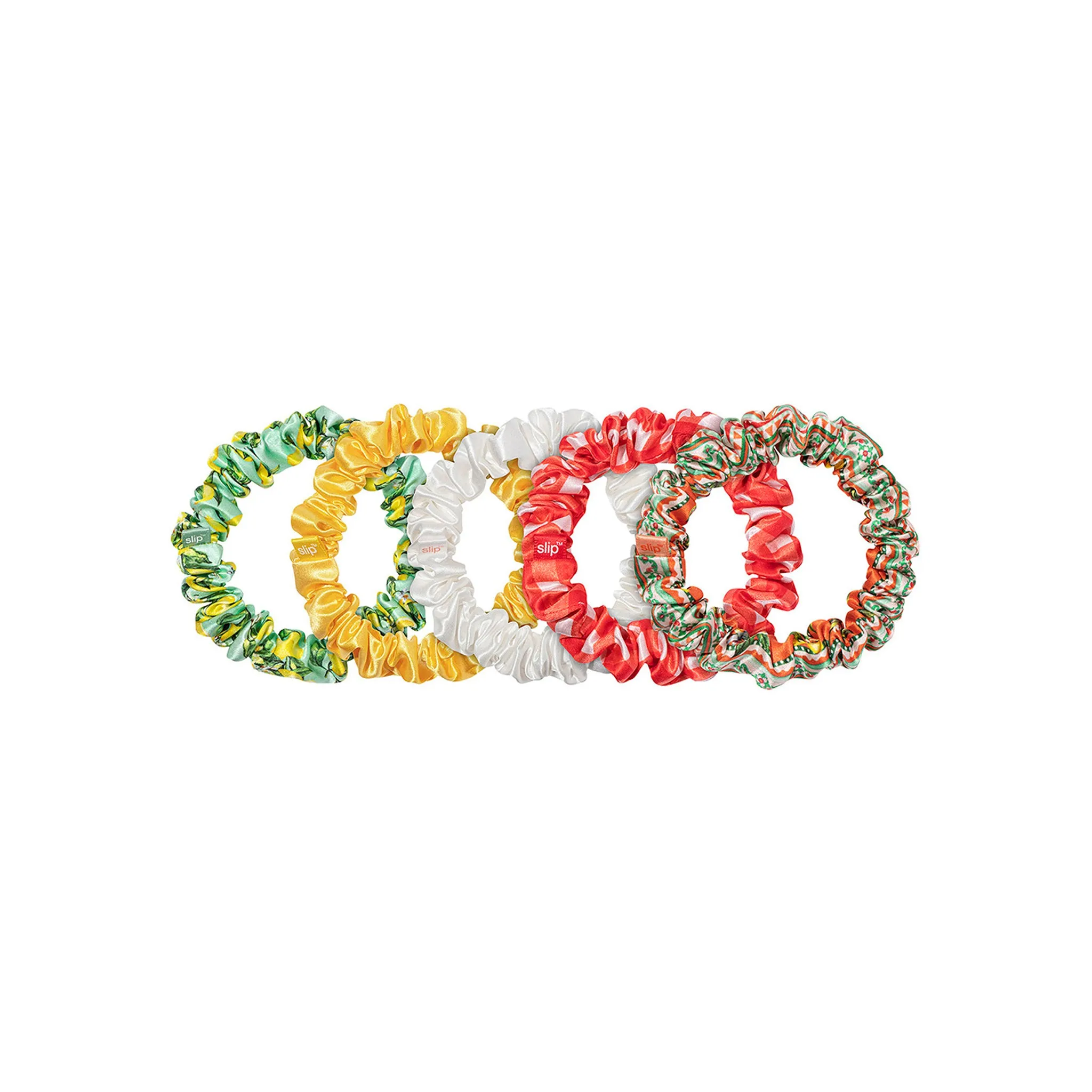 MIDI SCRUNCHIES - SET OF 5 - AMALFI