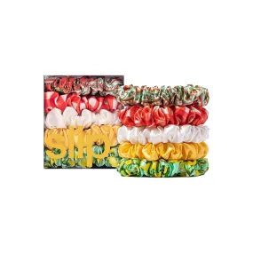 MIDI SCRUNCHIES - SET OF 5 - AMALFI