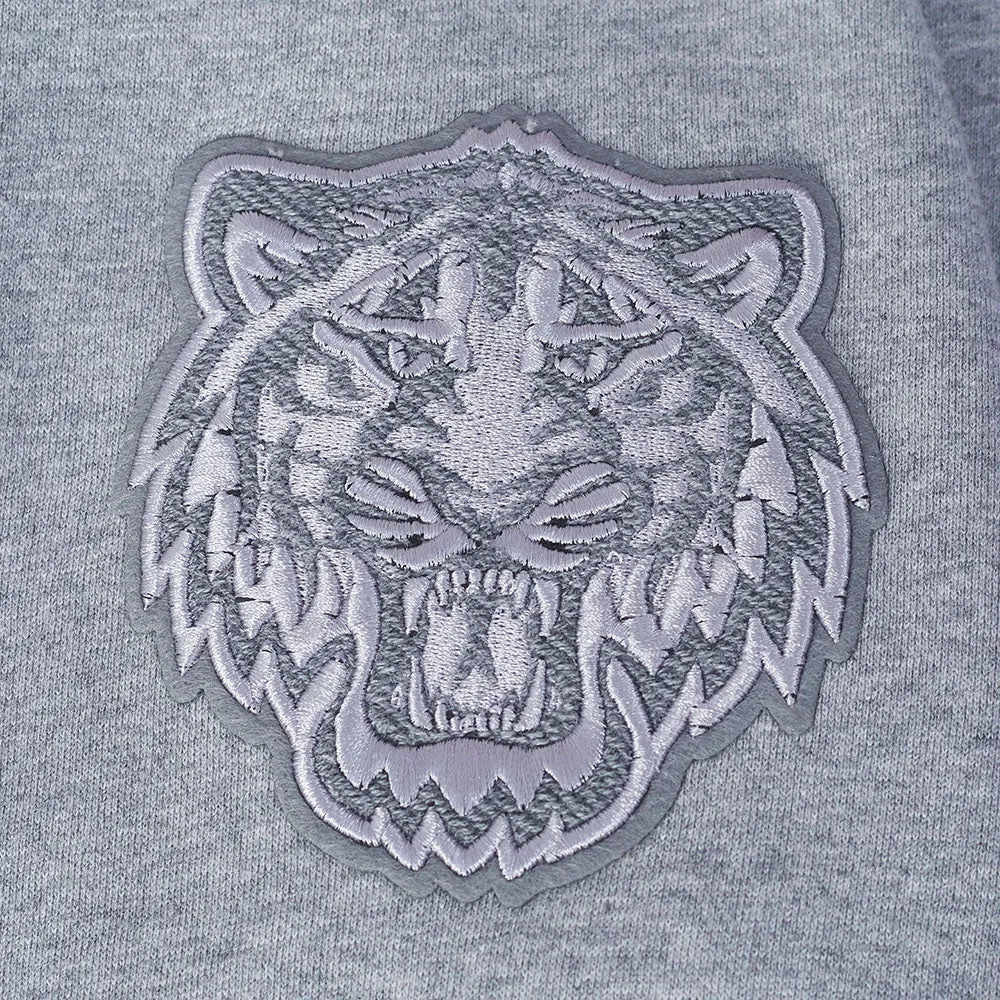 MLB DETROIT TIGERS REVERSE FRENCH TERRY MEN'S DROP SHOULDER FLC PO H (DARK HEATHER GRAY)