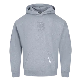 MLB DETROIT TIGERS REVERSE FRENCH TERRY MEN'S DROP SHOULDER FLC PO H (DARK HEATHER GRAY)