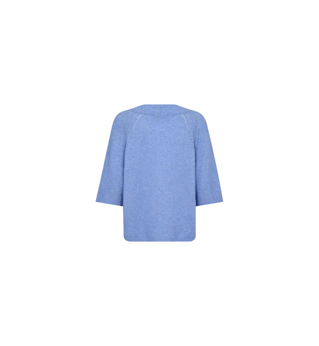 Mos Mosh Taci 3/4 V Neck Knit Hydrangea
