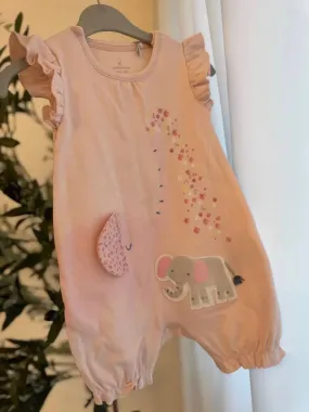 Mothercare Baby Girl Elephant Overall
