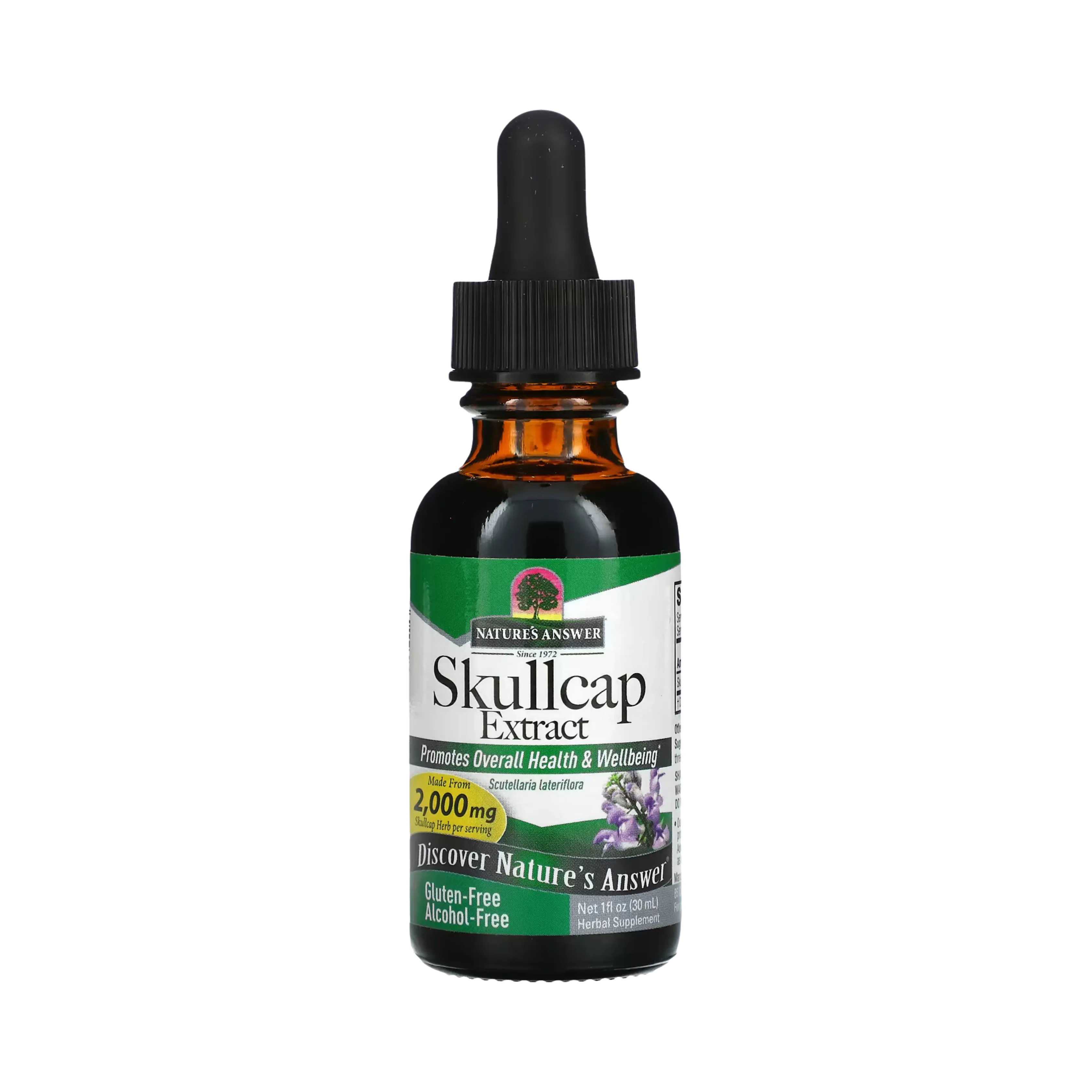 Nature’s Answer - Skullcap Herb Alcohol Free Extract, 1 Oz