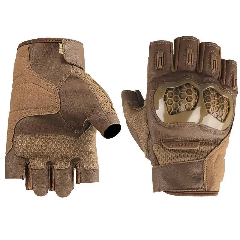 New Men Half Finger Tactical Gloves Shock Absorbing