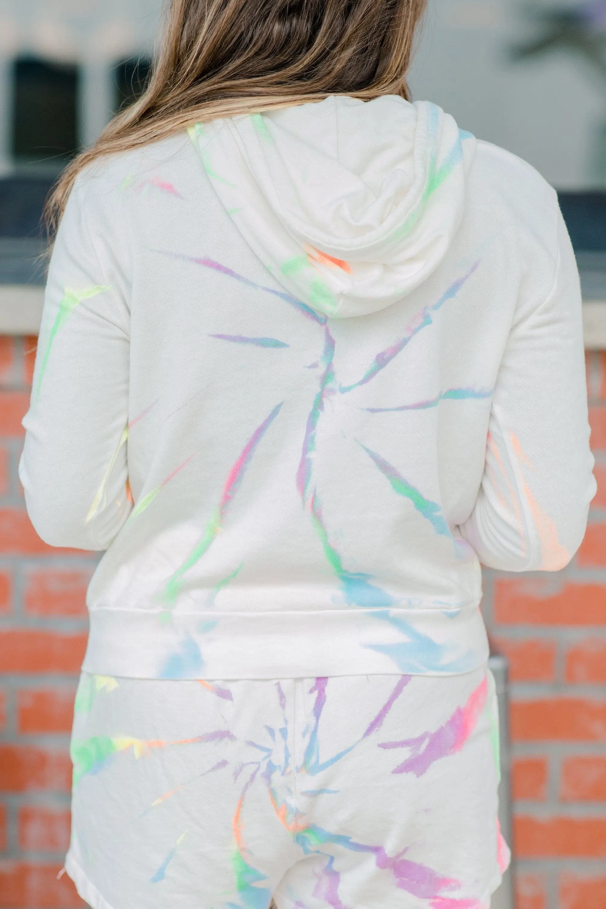Nothing But Love White Tie Dye Hoodie
