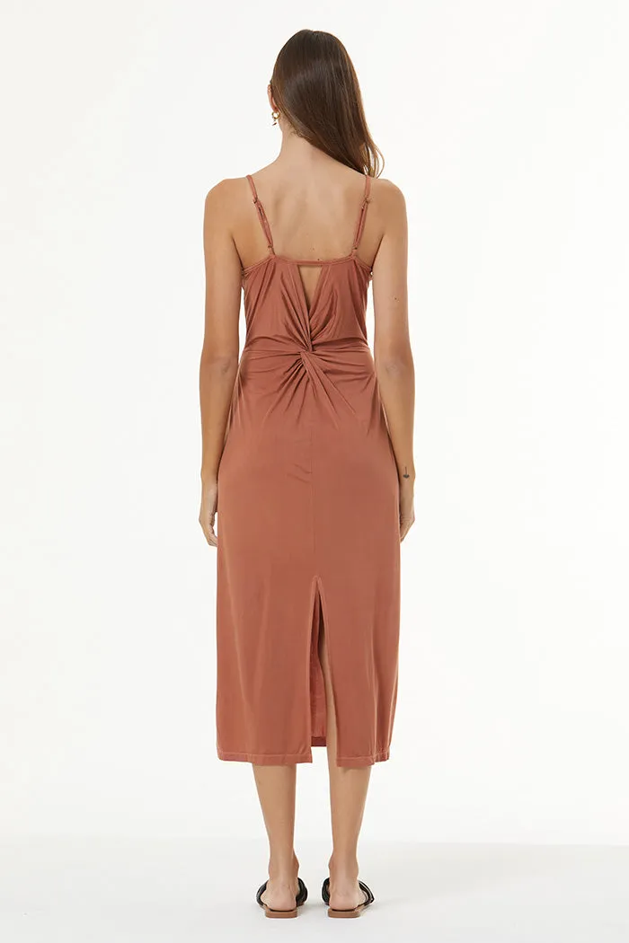 Oakley Midi Dress // Nut