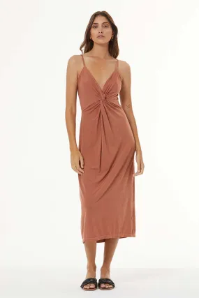 Oakley Midi Dress // Nut