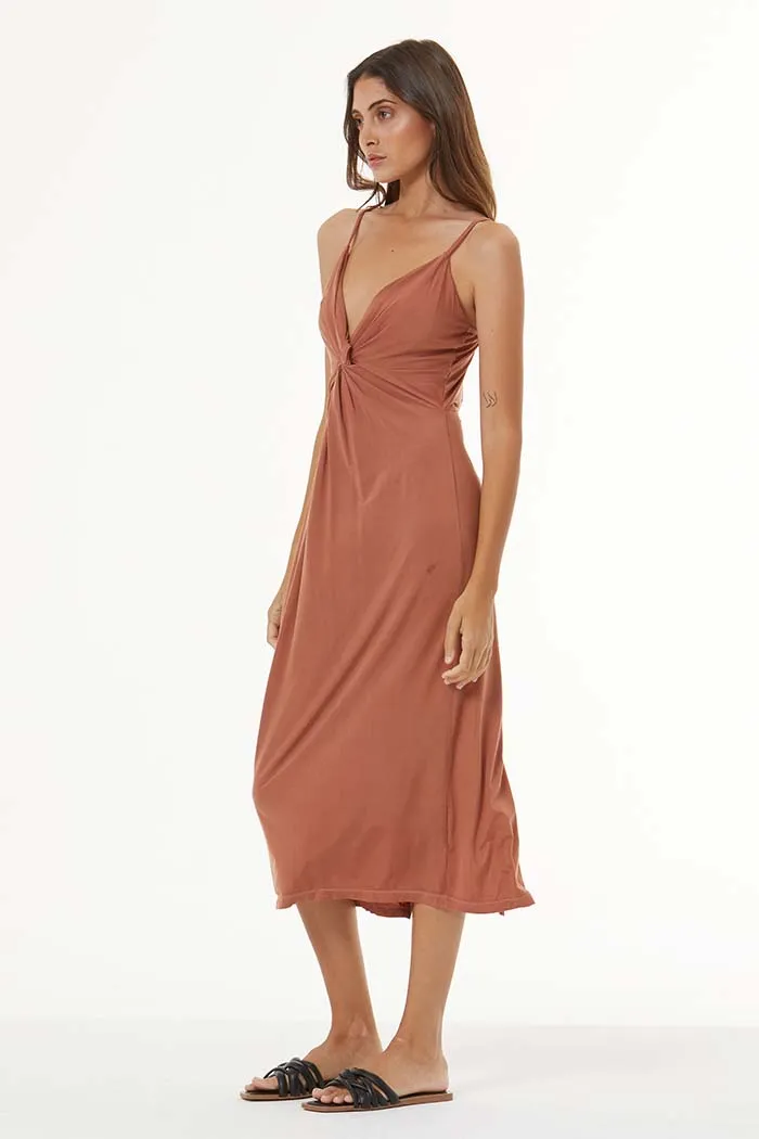 Oakley Midi Dress // Nut