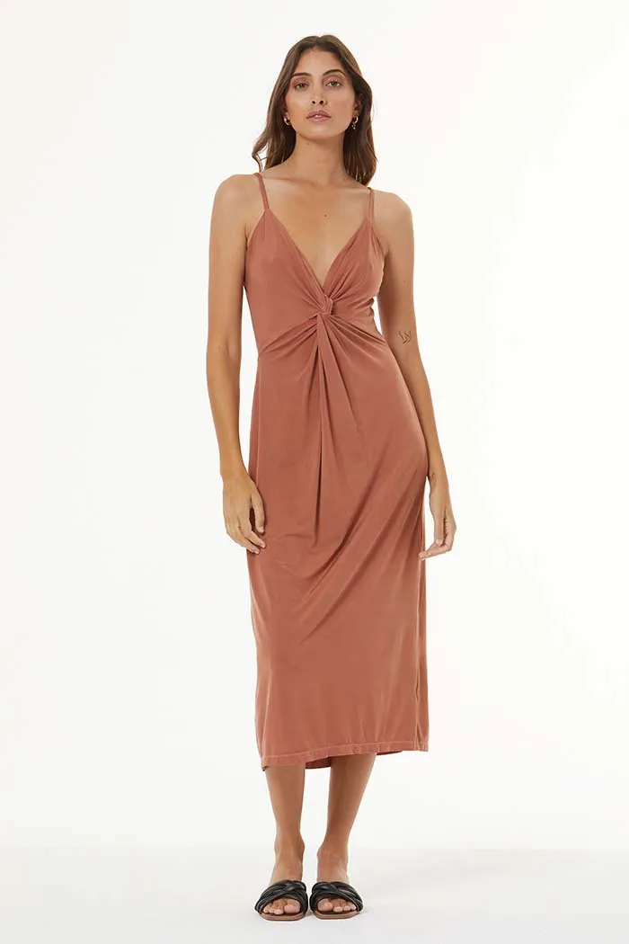 Oakley Midi Dress // Nut
