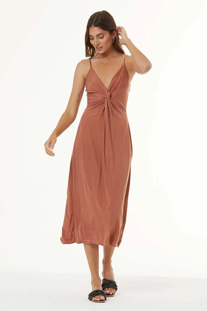 Oakley Midi Dress // Nut