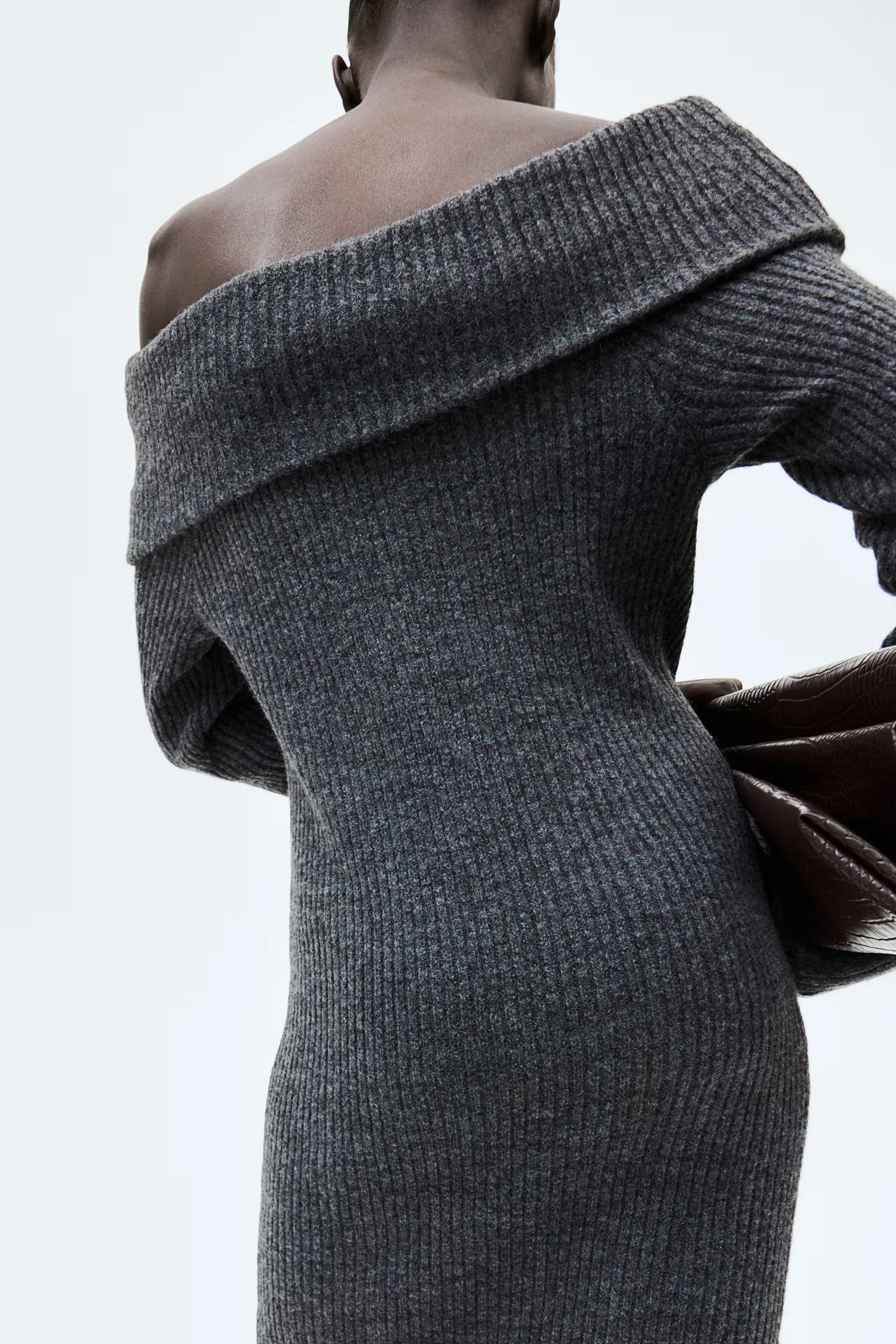 Off Shoulder Knit Dress