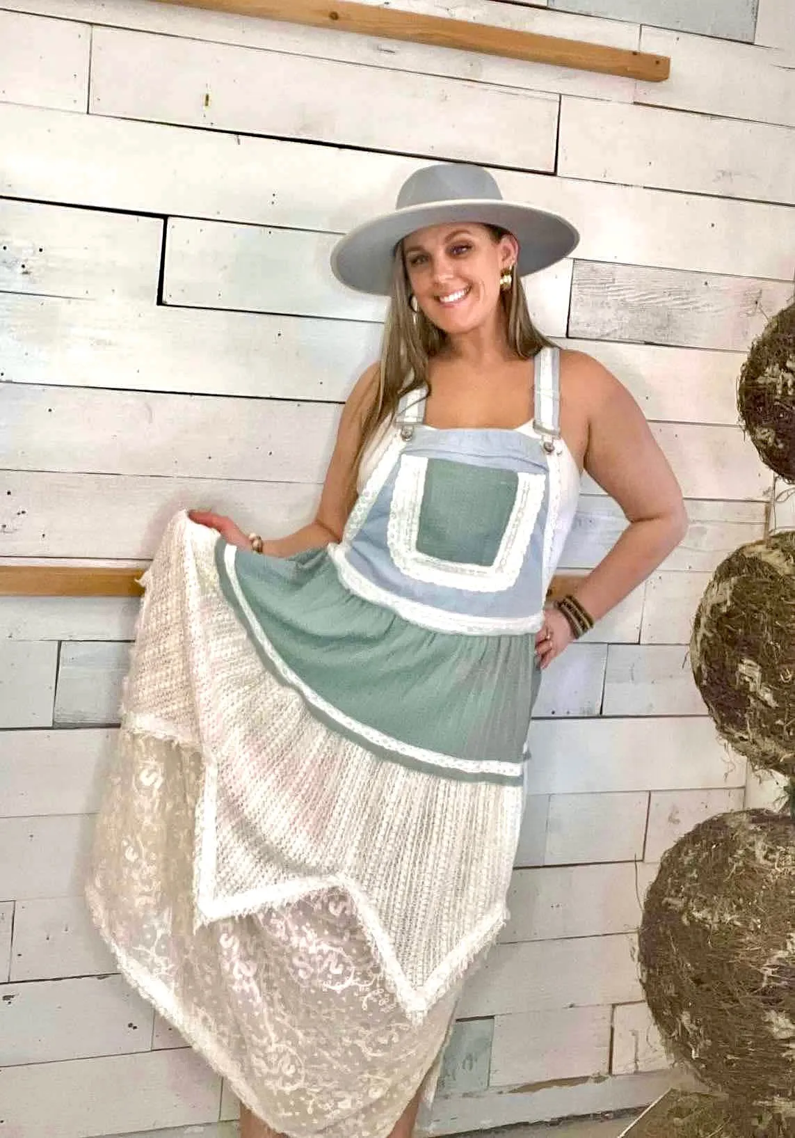 On Cloud 9 Overall Skirt