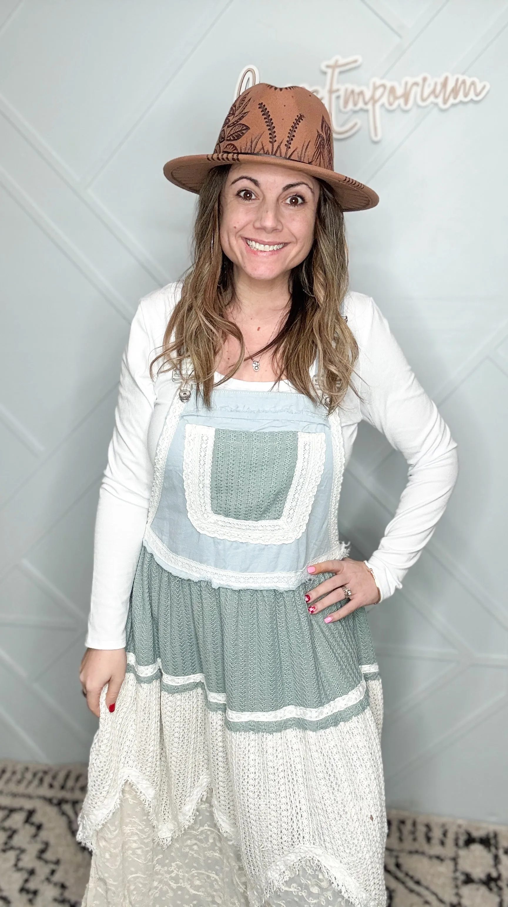 On Cloud 9 Overall Skirt