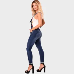 PERLA - Chic rippad denimoverall Jumpsuit