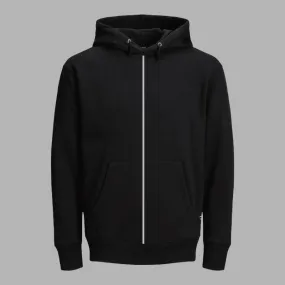 Piping Reflective Black Hoodie