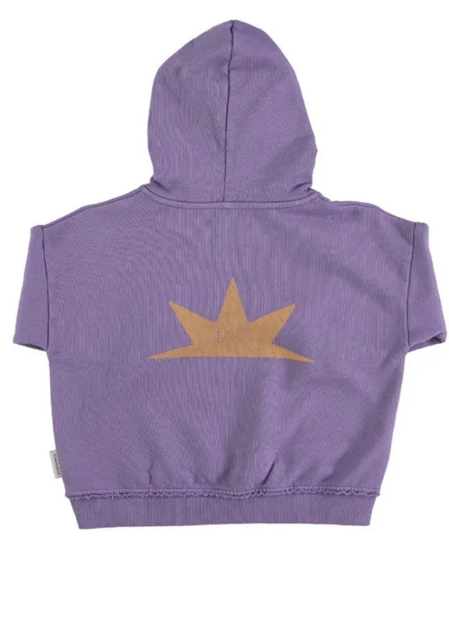 Pirata print purple hoodie by Piupiuchick