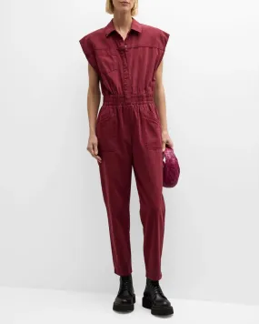 Pistola Rosie Jumpsuit in Bordeaux